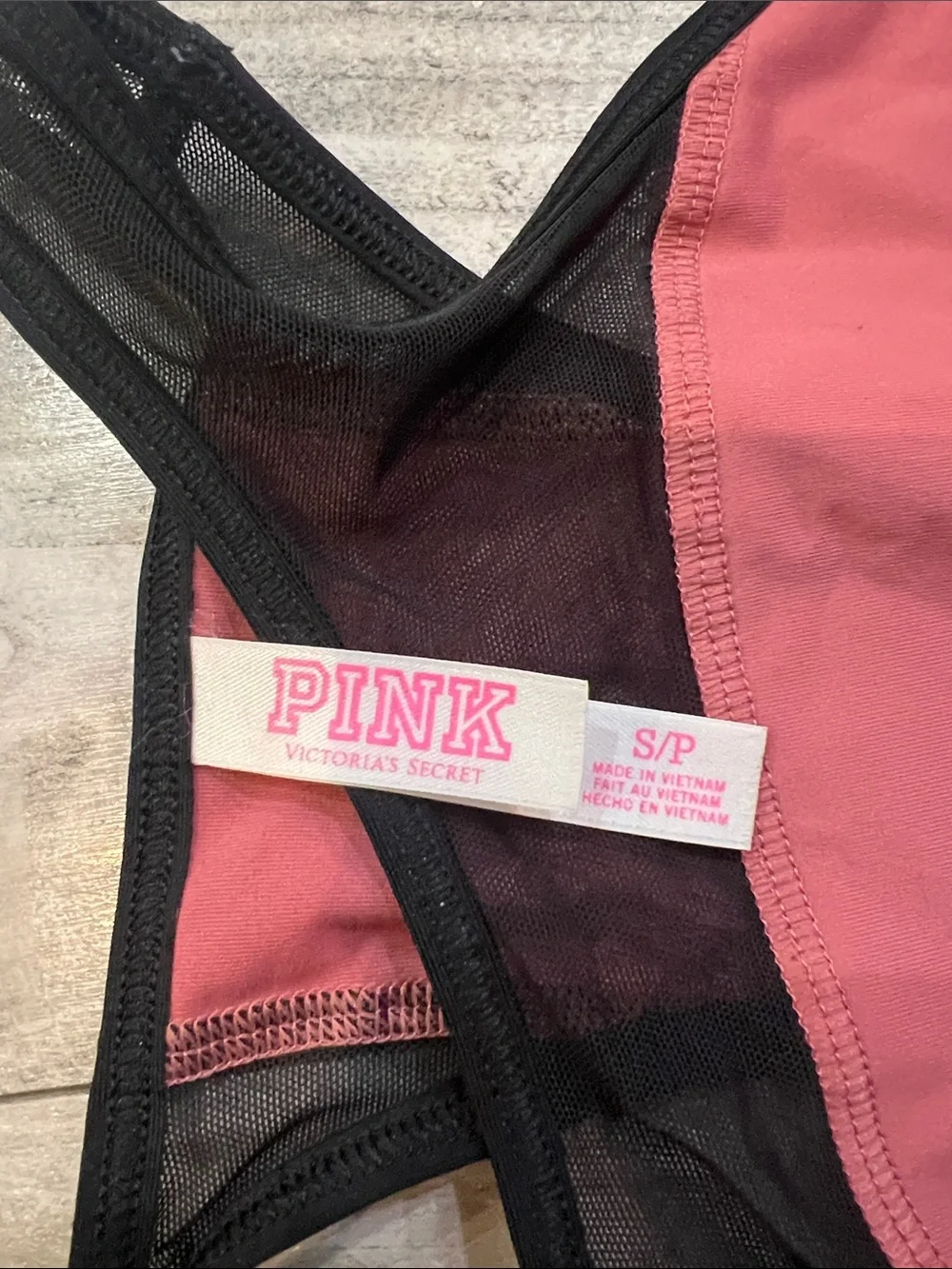 PINK Victoria's Secret Mesh Sports Bra